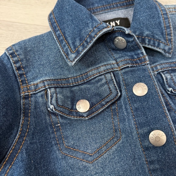 Girls 4T DKNY Classic Blue Denim Jacket - Picture 12 of 17